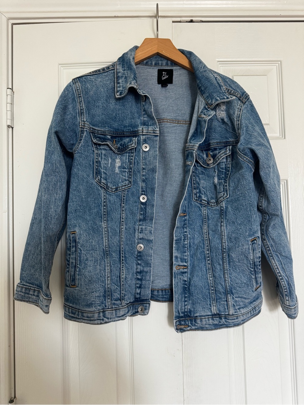 art class Light Blue Denim Jacket for Kids